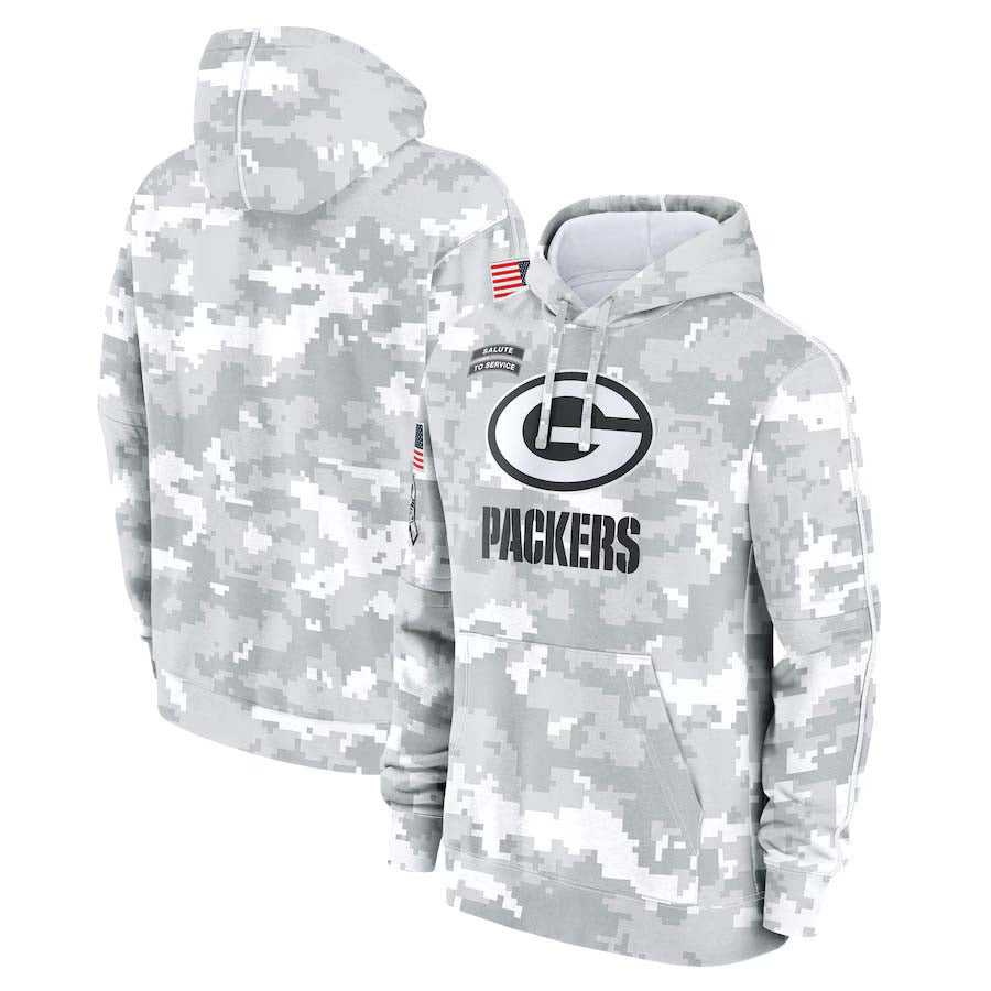 GB.Packers Salute To Service Club Pullover Hoodie Player Jersey Stitched American Football Jerseys football jersey product view 1
