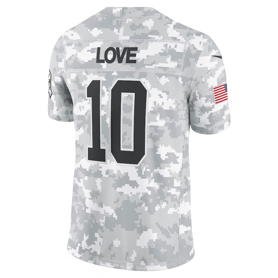 GB.Packers #10 Jordan Love Player Arctic Camo Salute to Service Limited Stitched American Football Jerseys football jersey product view 1