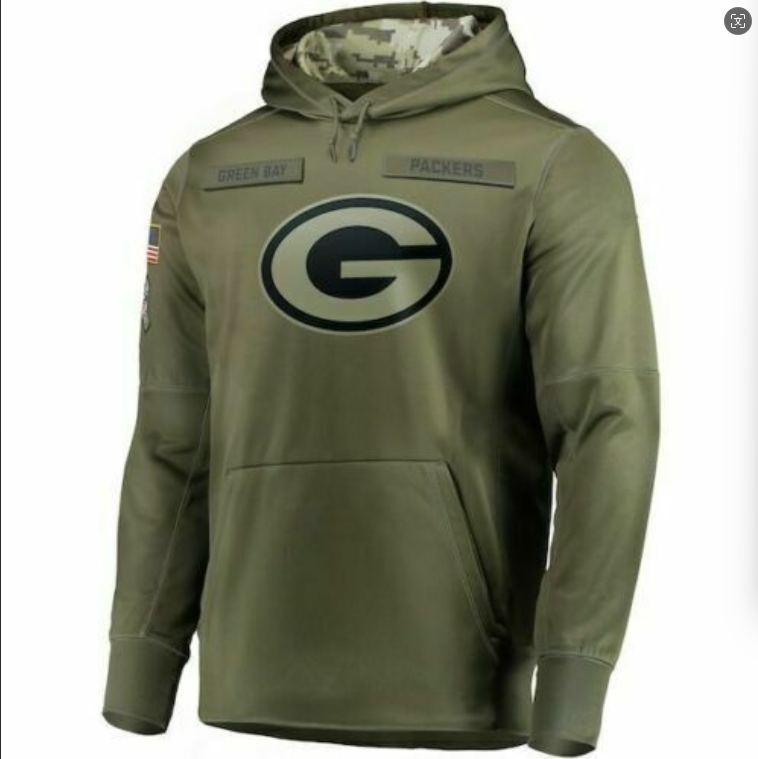 GB.Packers Salute To Service Club Pullover Hoodie Player Jersey Birthday and Christmas gifts Stitched American Football Jerseys football jersey product view 1