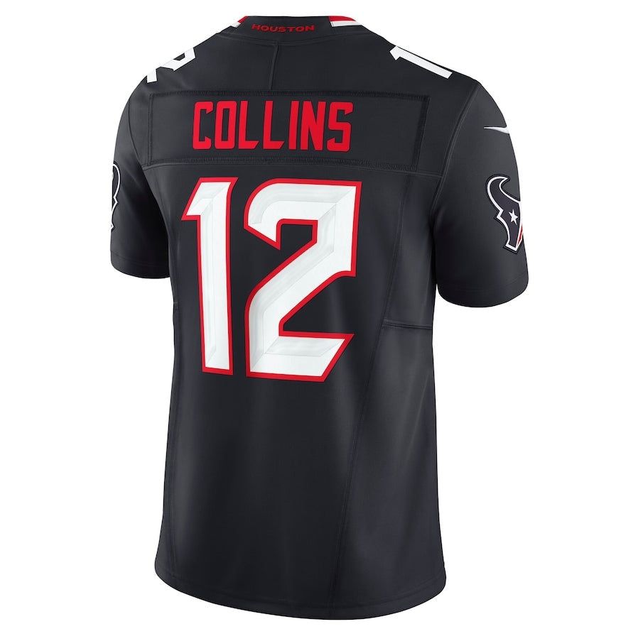 H.Texans #12 Nico Collins Player Navy Vapor F.U.S.E. Limited American Football Jerseys football jersey product view 1