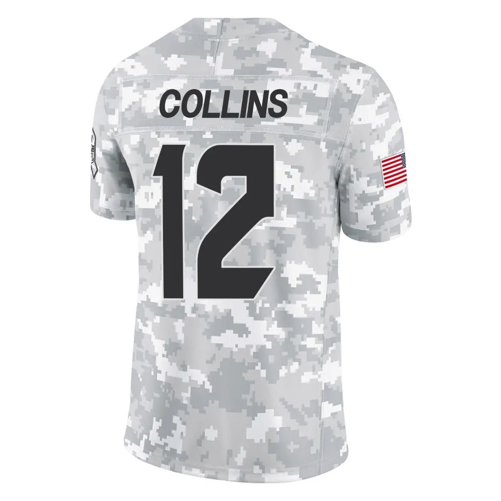 H.Texans #12 Nico Collins Player Arctic Camo Salute to Service Limited Football Jerseys football jersey product view 1