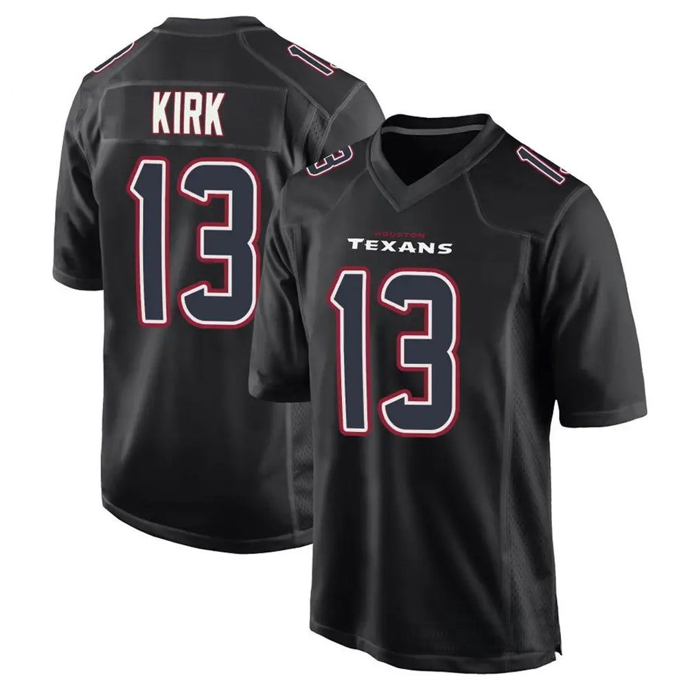 H.Texans #13 Christian Kirk Player Black Fashion Game Football Jerseys football jersey product view 1