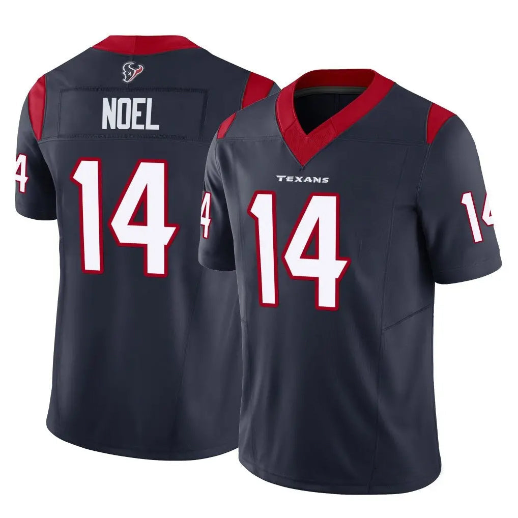 H.Texans #14 Jaylin Noel Player Limited Navy Vapor F.U.S.E. Football Jerseys football jersey product view 1