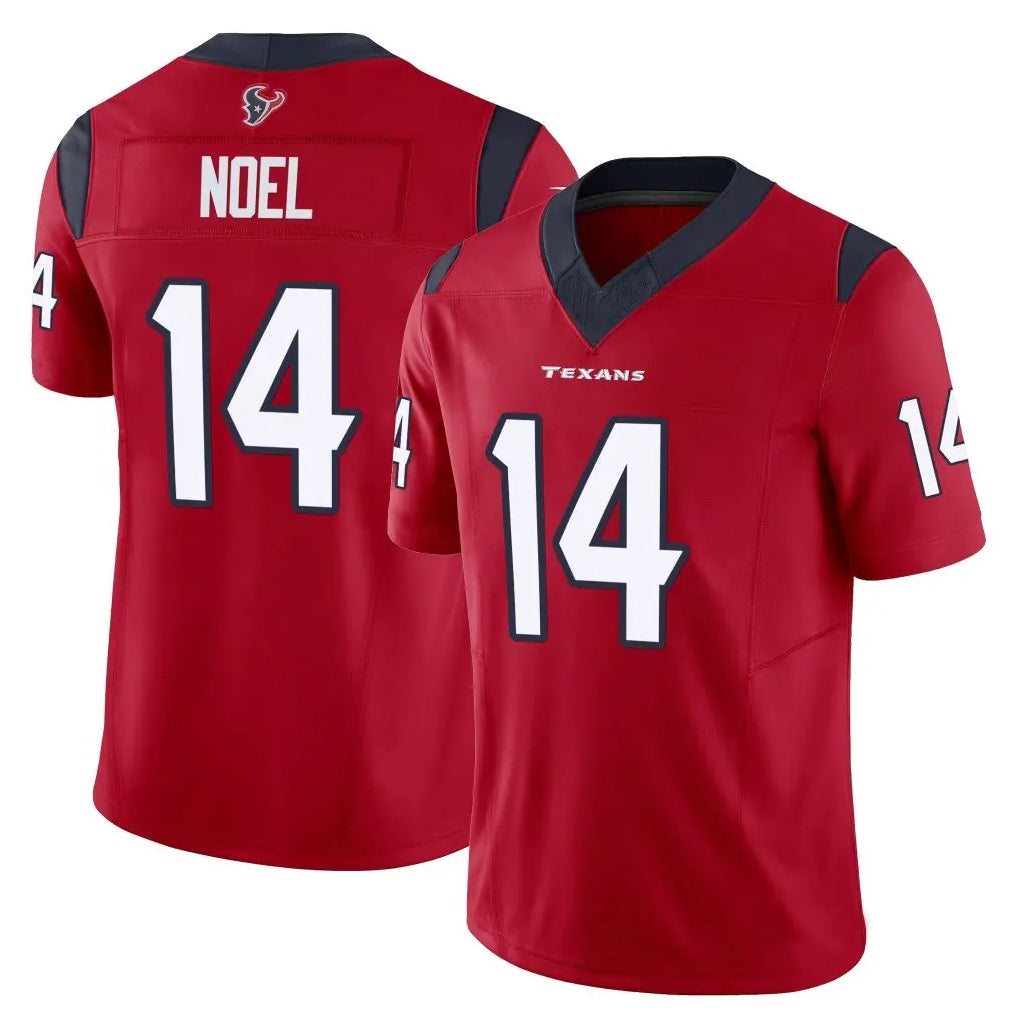 H.Texans #14 Jaylin Noel Player Red Vapor F.U.S.E. Limited Football Jerseys football jersey product view 1