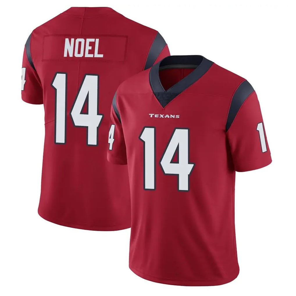 H.Texans #14 Jaylin Noel Player Red Vapor Limited Football Jerseys football jersey product view 1