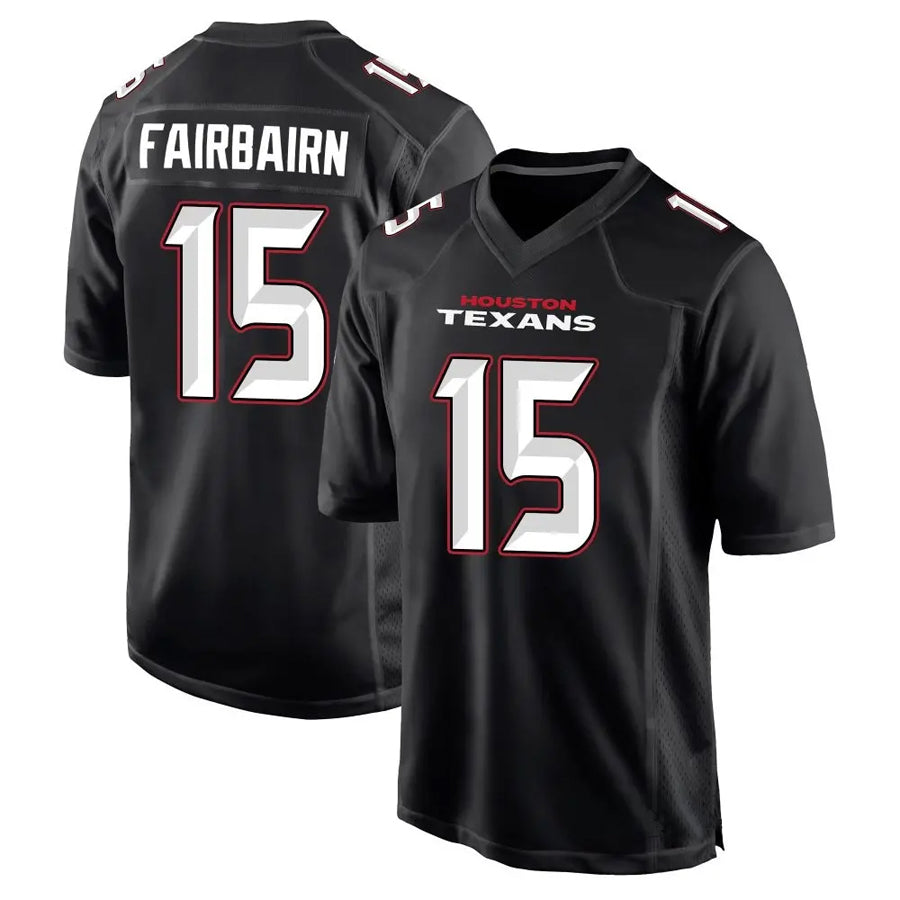 H.Texans #15 Ka'imi Fairbairn Player Carbon Black Fashion Football Jerseys football jersey product view 1