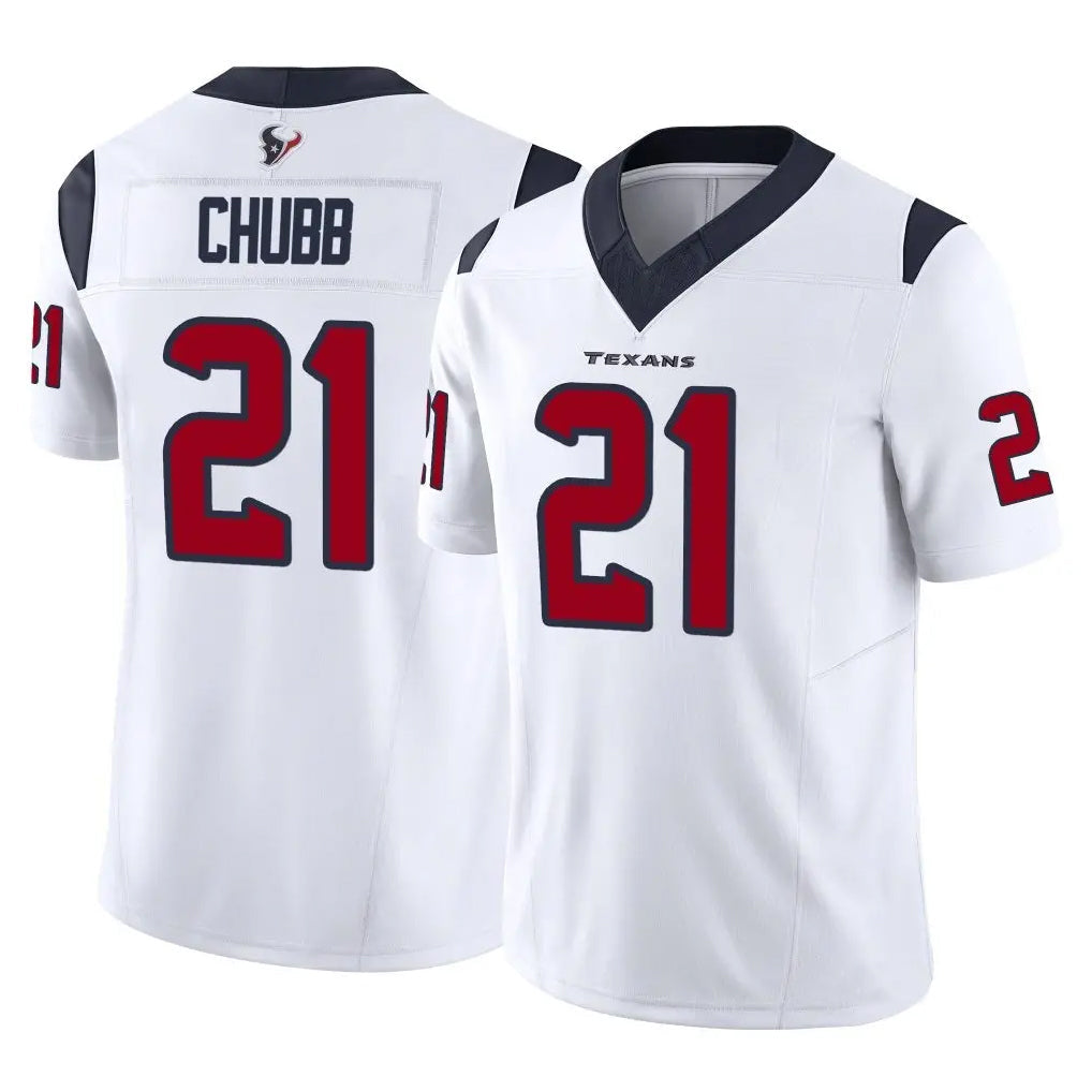 H.Texans #21 Nick Chubb Player White Vapor F.U.S.E. Limited Football Jerseys football jersey product view 1