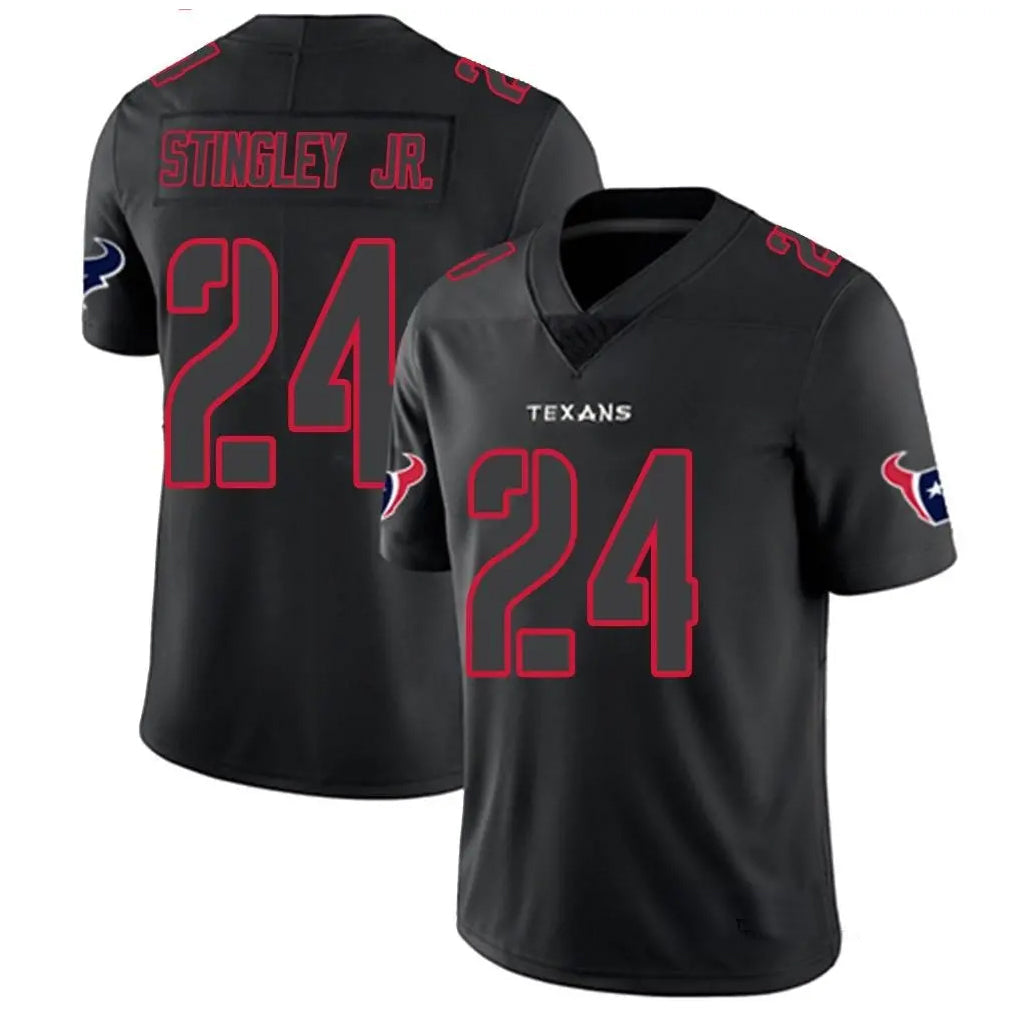 H.Texans #24 Derek Stingley Jr. Player Limited Black Impact Football Jerseys football jersey product view 1