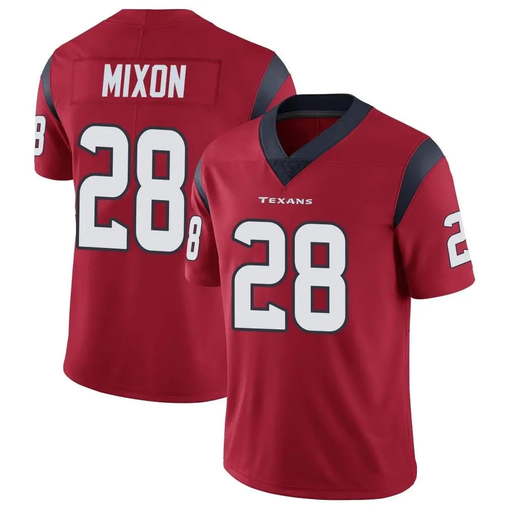 H.Texans #28 Joe Mixon Player Red Vapor Limited Football Jerseys football jersey product view 1
