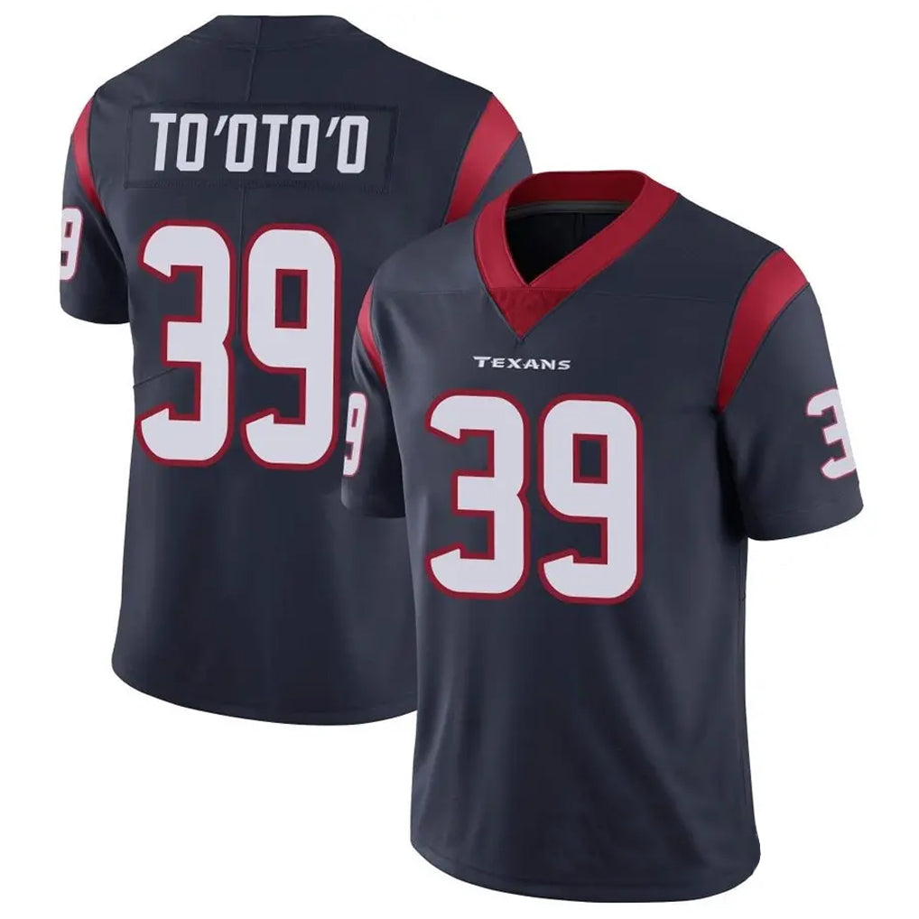 H.Texans #39 Henry To'oto'o Player Navy Vapor Limited Football Jerseys football jersey product view 1