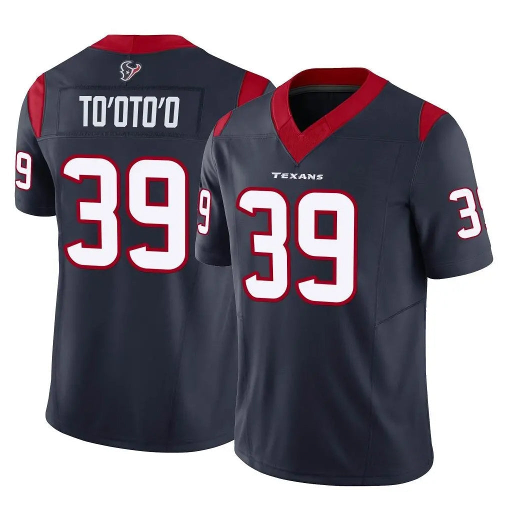 H.Texans #39 Henry To'oto'o Player Vapor F.U.S.E. Limited Navy Football Jerseys football jersey product view 1