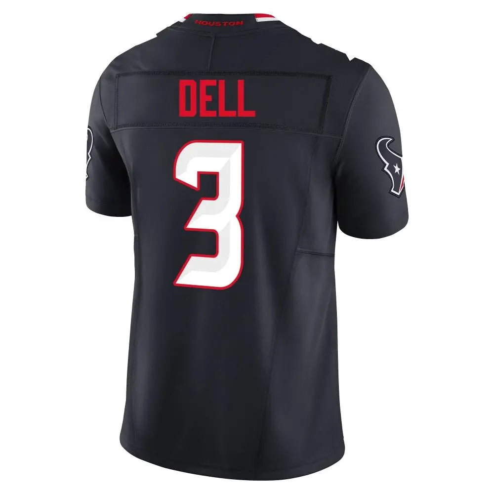 H.Texans #3 Tank Dell Player Navy Alternate Vapor F.U.S.E. Limited Football Jerseys football jersey product view 1