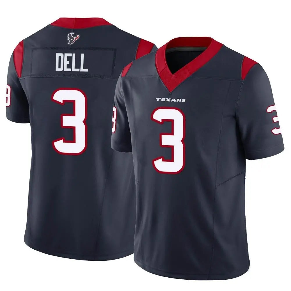 H.Texans #3 Tank Dell Player Navy Vapor F.U.S.E. Limited Football Jerseys football jersey product view 1