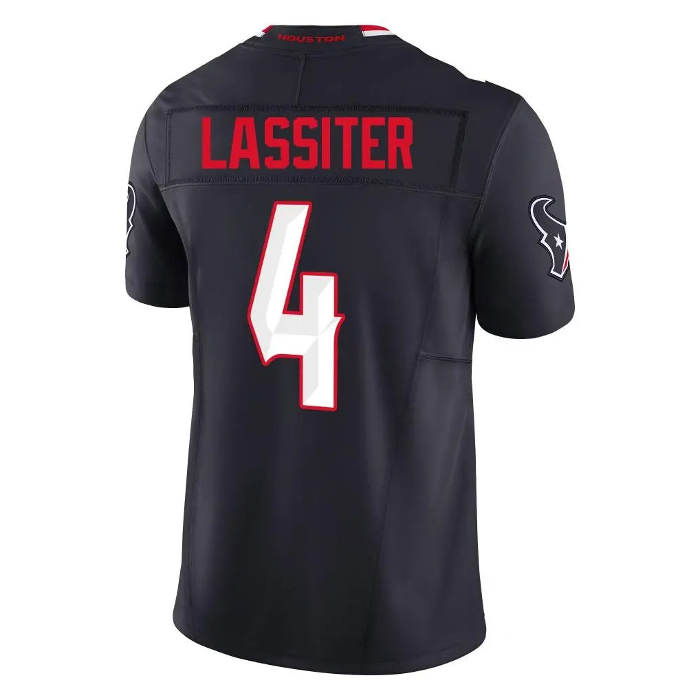 H.Texans #4 Kamari Lassiter Player Navy Vapor F.U.S.E. Limited Football Jerseys football jersey product view 1
