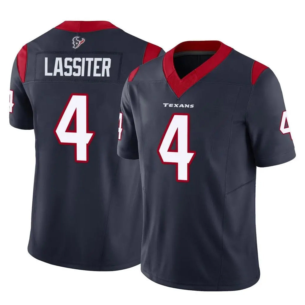 H.Texans #4 Kamari Lassiter Player Vapor F.U.S.E. Limited Navy Football Jerseys football jersey product view 1