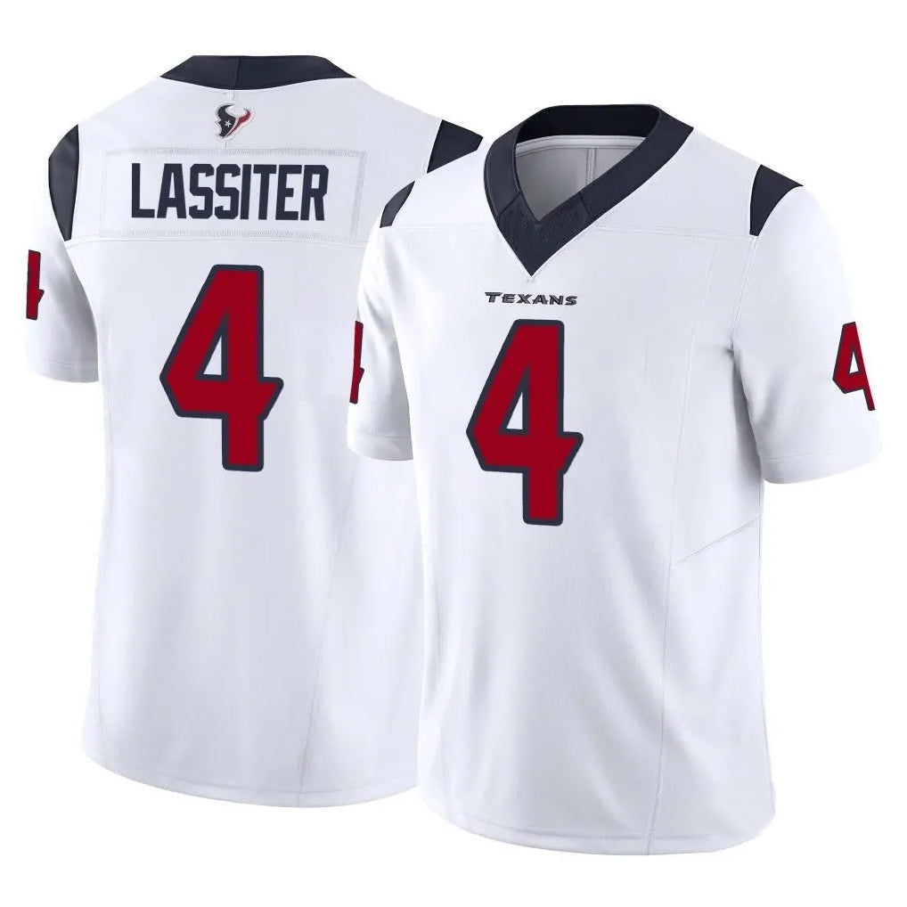 H.Texans #4 Kamari Lassiter Player White Vapor F.U.S.E. Limited Football Jerseys football jersey product view 1