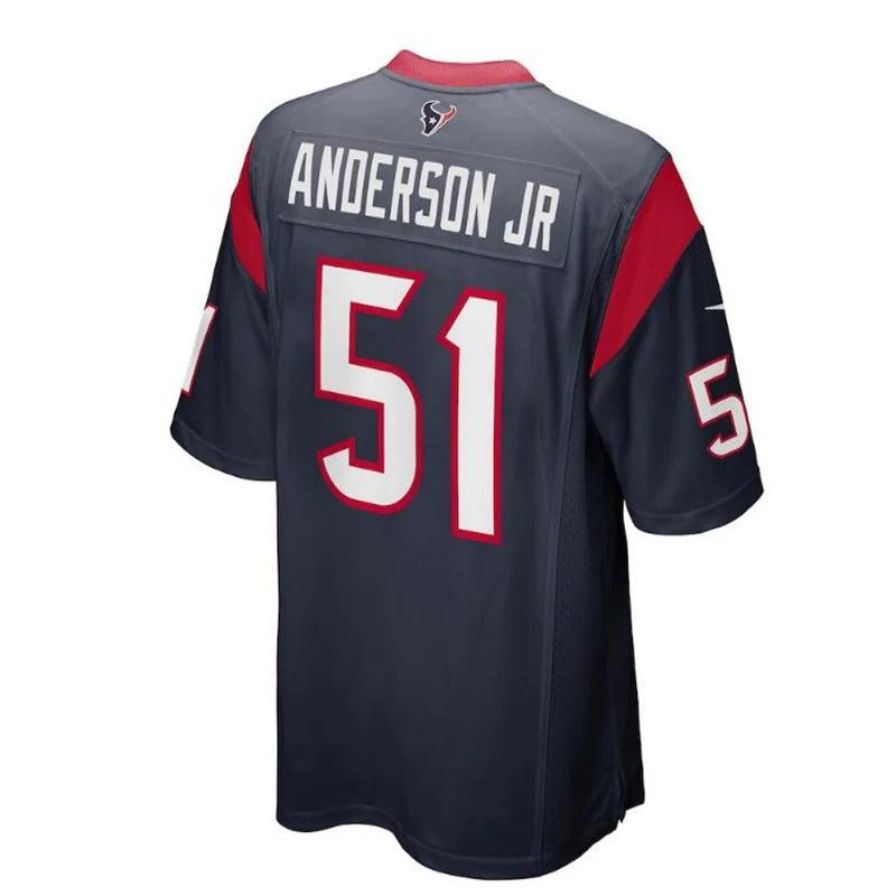 H.Texans #51 Will Anderson Jr. Player Game Jersey - Navy Stitched American Football Jerseys football jersey product view 1