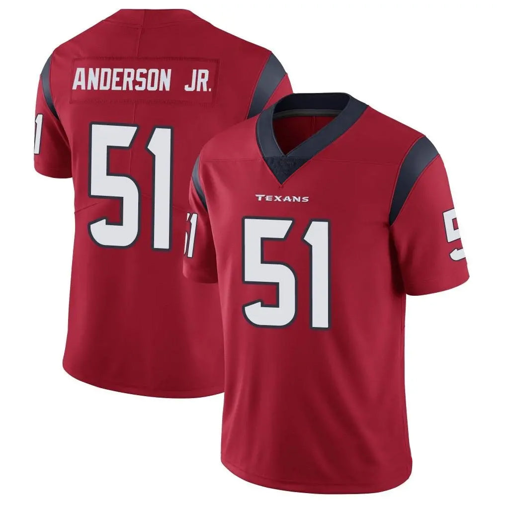 H.Texans #51 Will Anderson Jr. Player Red Vapor Limited Football Jerseys football jersey product view 1