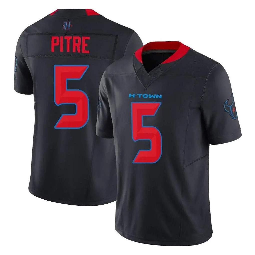 H.Texans #5 Jalen Pitre Player Navy Alternate Vapor F.U.S.E. Limited Football Jerseys football jersey product view 1