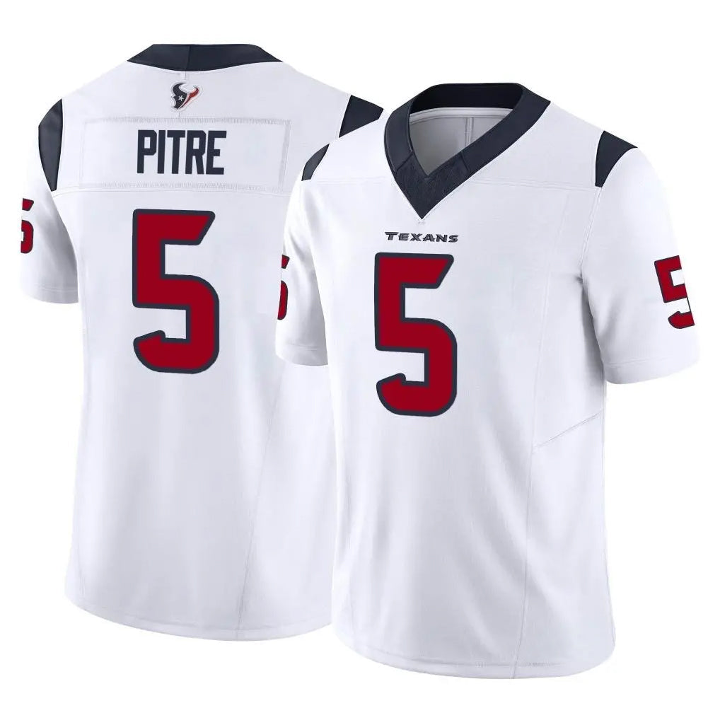 H.Texans #5 Jalen Pitre Player White Vapor F.U.S.E. Limited Football Jerseys football jersey product view 1