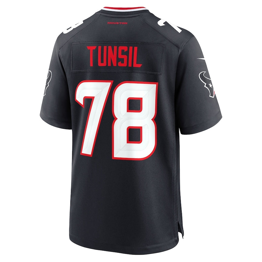 H.Texans #78 Laremy Tunsil Player Navy Team Game American Football Jerseys football jersey product view 1