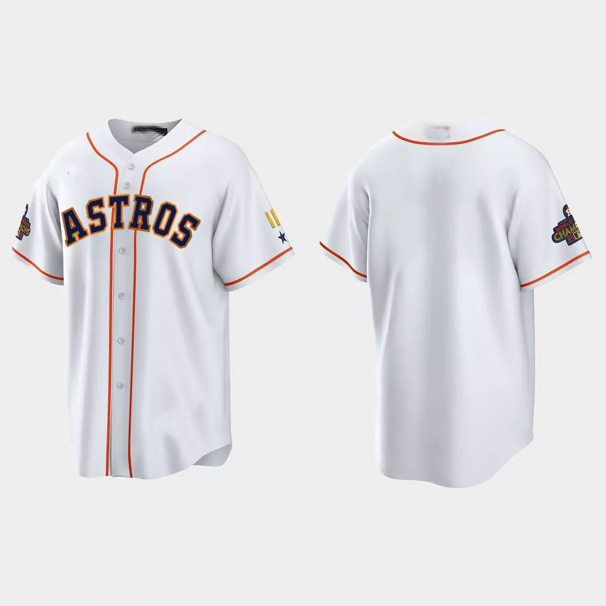 Houston Astros 2023 Gold Program Jersey ¨C White Stitches Baseball Jerseys baseball jersey product view 1