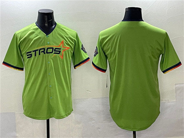 Houston Astros Blank Green 2025 City Connect Limited Stitched Baseball Jersey baseball jersey product view 1