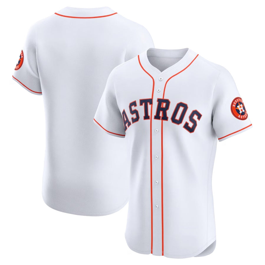 Houston Astros Home Elite Jersey - White Stitched Baseball Jersey baseball jersey product view 1
