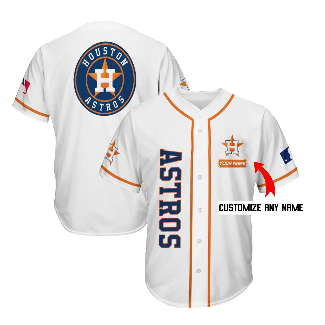 Custom Houston Astros Jersey Personalized Baseball White Stitched Jerseys baseball jersey product view 1