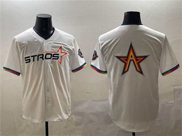 Houston Astros Team Big Logo White 2025 City Connect Limited Stitched Baseball Jerseys baseball jersey product view 1