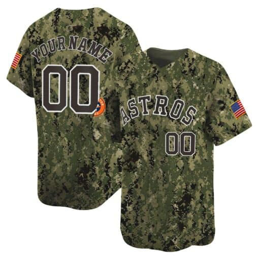 Custom Houston Astros USMC Alternate Vapor Premier Limited ¨C All Stitched Baseball Jersey baseball jersey product view 1