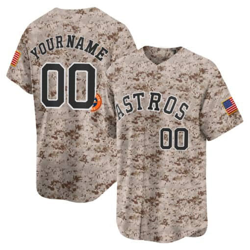 Custom Houston Astros USMC Alternate Vapor Premier Limited ¨C All Stitched Baseball Jersey baseball jersey product view 2