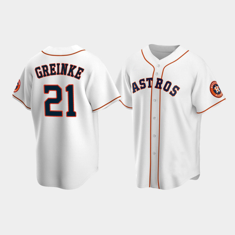 Baseball Houston Astros #21 Zack Greinke White Stitched Jersey baseball jersey product view 1