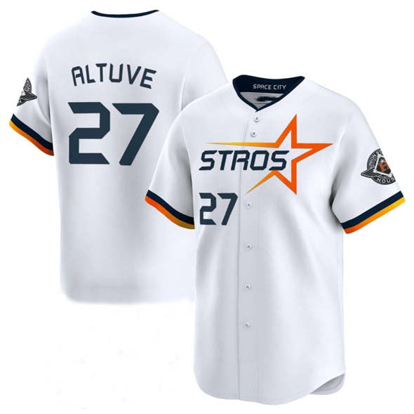 Houston Astros #27 Jose Altuve White 2025 City Connect Limited Stitched Baseball Jersey baseball jersey product view 1