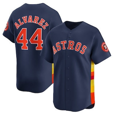 Houston Astros #44 Yordan Alvarez Alternate Limited Player Jersey ¨C Navy Stitched Baseball Jersey baseball jersey product view 1