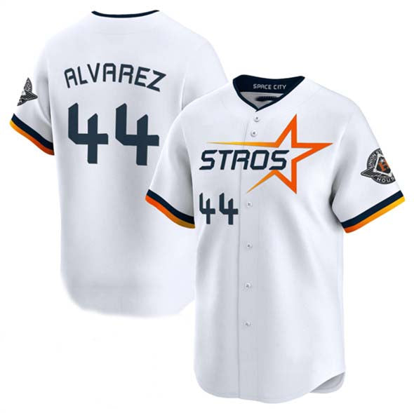 Houston Astros #44 Yordan Alvarez White 2025 City Connect Limited Stitched Baseball Jersey baseball jersey product view 1