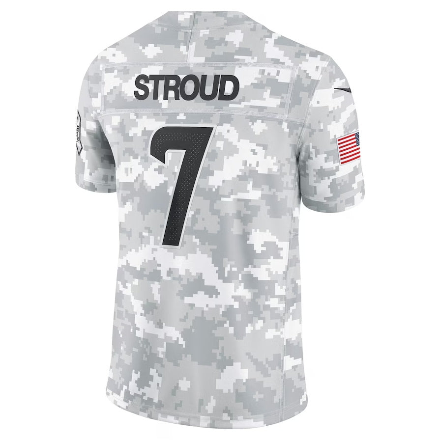 H.Texans #7 C.J. Stroud Player Arctic Camo Salute to Service Limited Stitched American Football Jerseys football jersey product view 1