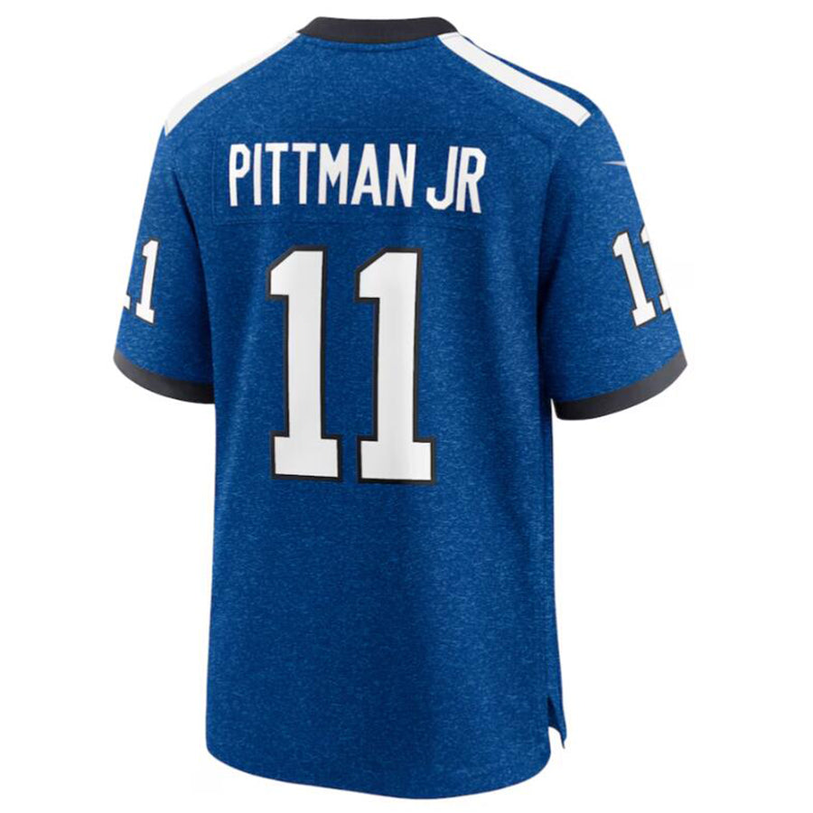 #11 Michael Pittman Jr. Player IN.Colts Blue Game Football Jerseys football jersey product view 1