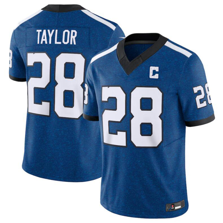 #28 Jonathan Taylor Player IN.Colts Vapor F.U.S.E. Limited Football Jerseys -Blue football jersey product view 2