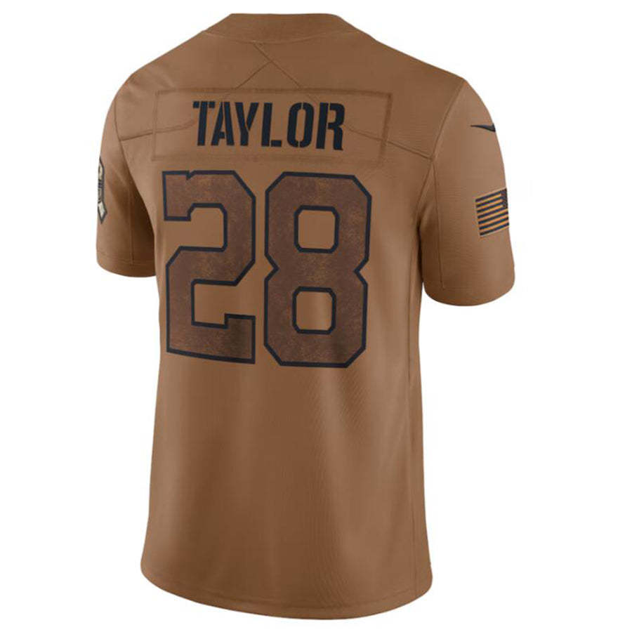IN.Colts #28 Jonathan Taylor Player Brown Salute To Service Limited Football Jerseys football jersey product view 1