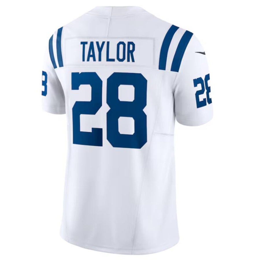 #28 Jonathan Taylor Player IN.Colts Vapor F.U.S.E. Limited Football Jerseys -White football jersey product view 1