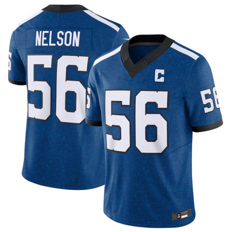 #56 Quenton Nelson Player IN.Colts Blue Vapor F.U.S.E. Limited Football Jerseys football jersey product view 2
