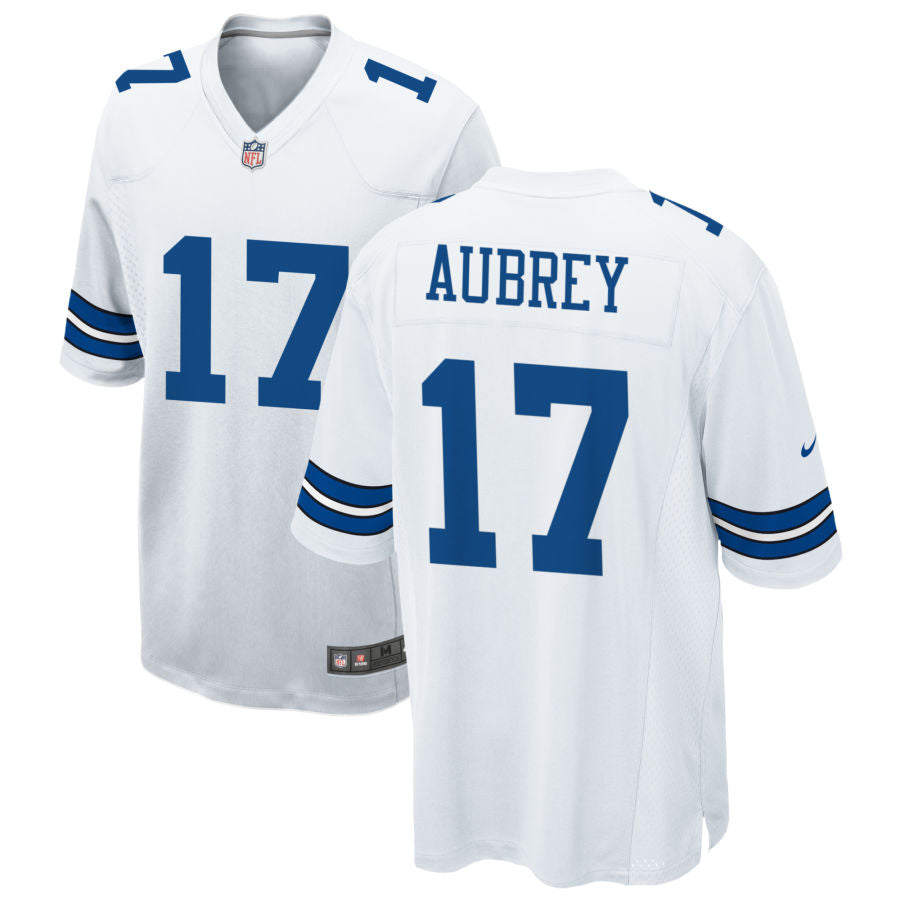 Brandon Aubrey Dallas Cowboys Jersey - White football jersey product view 1