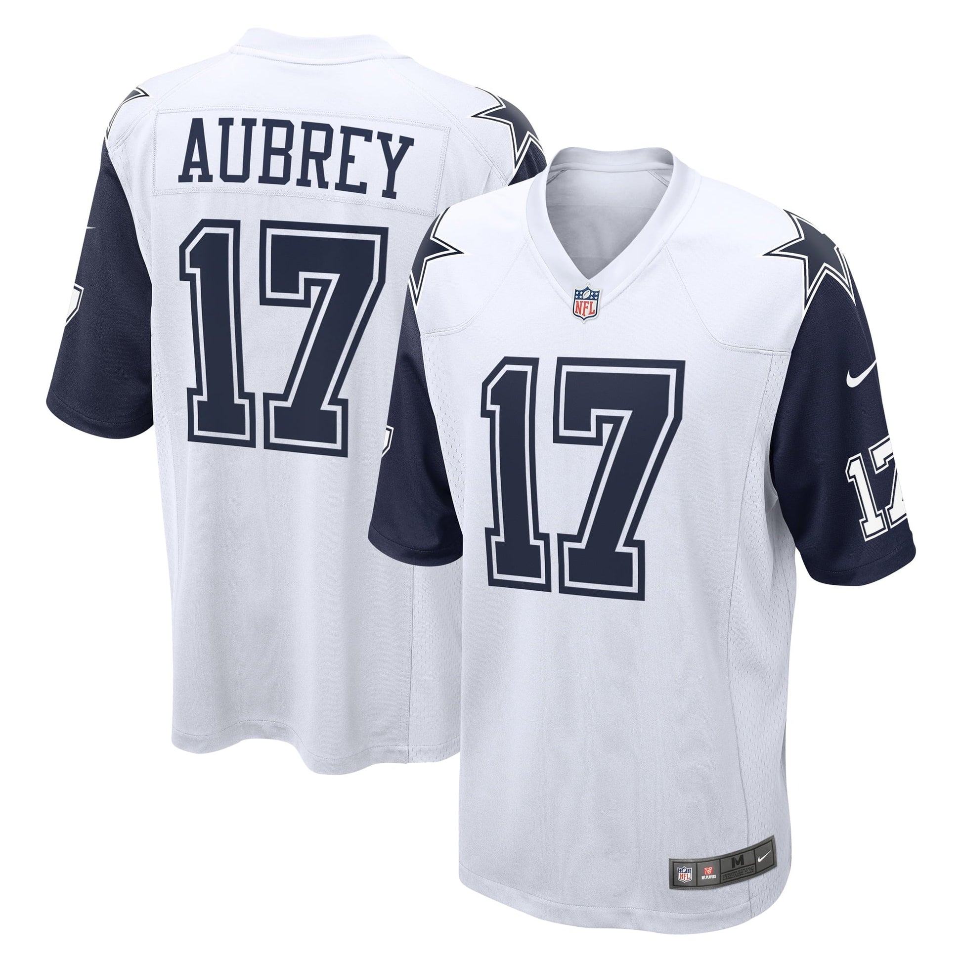 Brandon Aubrey Dallas Cowboys Alternate Jersey - White football jersey product view 1