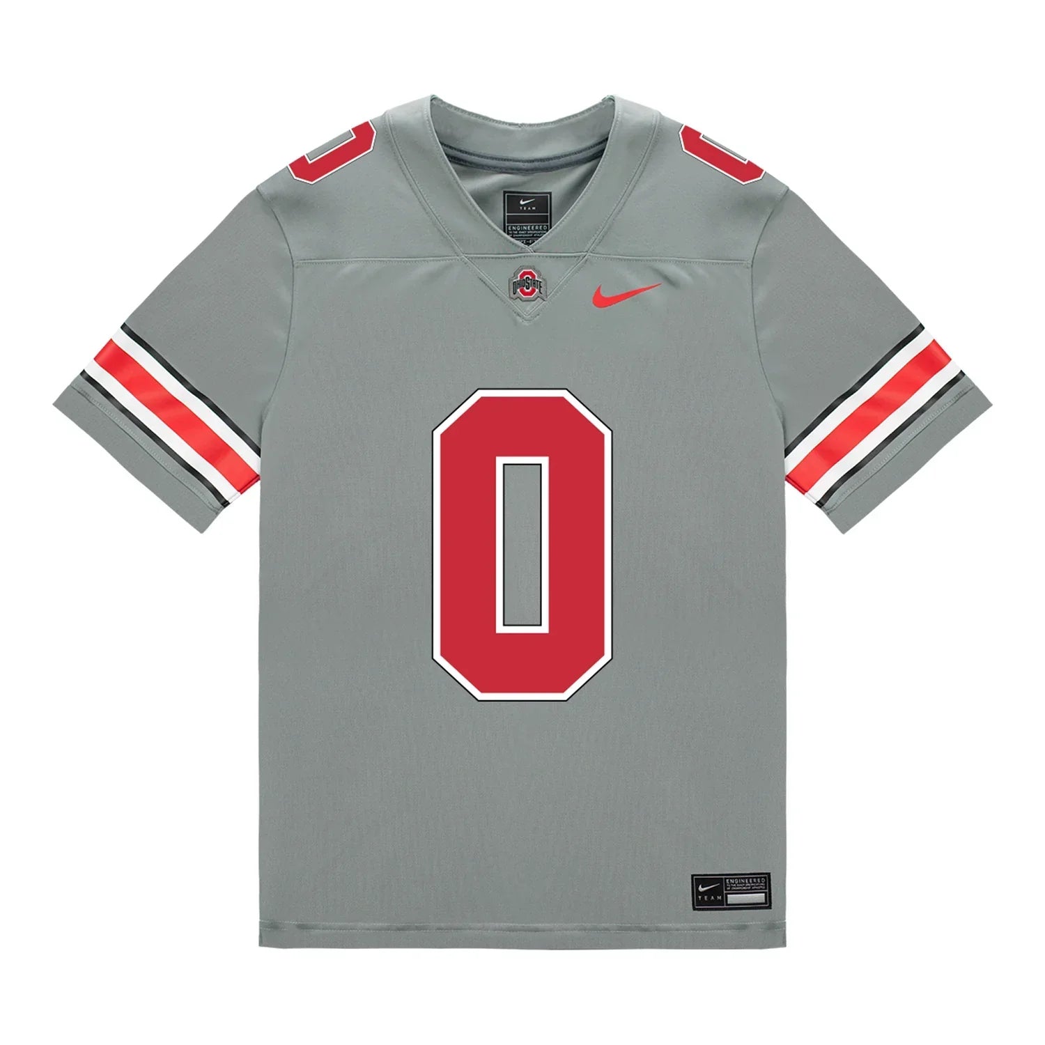 Sonny Styles Ohio State Buckeyes Jersey – Grey sports jersey product view 2