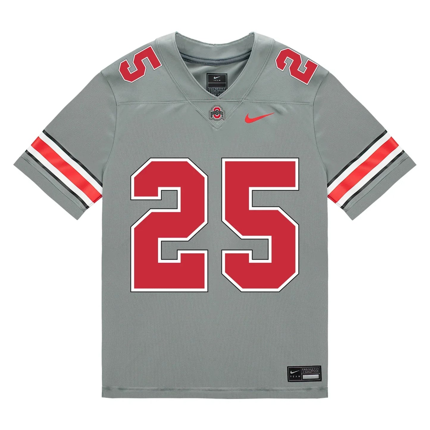 Bo Jackson Ohio State Buckeyes Jersey – Grey sports jersey product view 2