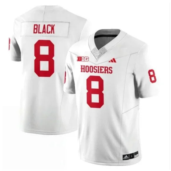 Kaelon Black Indiana Hoosiers Jersey - White sports jersey product view 1