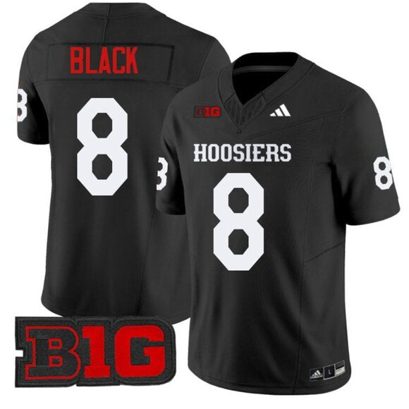 Kaelon Black Indiana Hoosiers Jersey - Black sports jersey product view 1