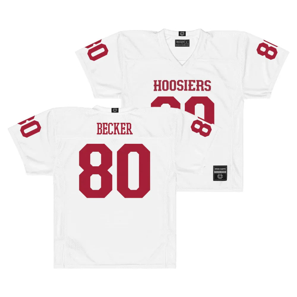 Charlie Becker Indiana Hoosiers Jersey - White sports jersey product view 1