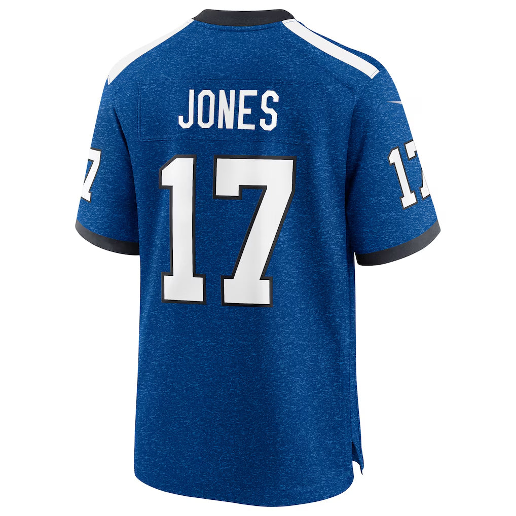 IN.Colts #17 Daniel Jones Player Alternate 2 Indiana Nights Game Football Jerseys football jersey product view 1